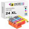 Lot de 5 cartouches d'encre compatibles Epson 24 24XL T24 2438 XL