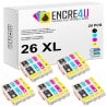 Lot de 20 cartouches d'encre compatibles Epson 26 26XL T26 2636 XL V2