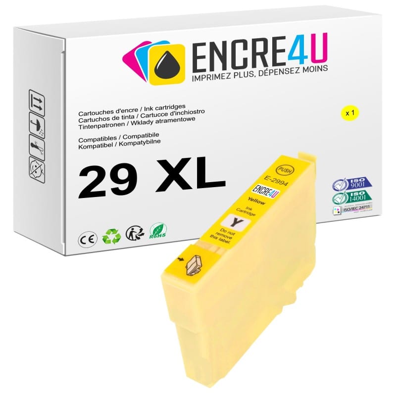 Cartouche d'encre compatible Epson 29 29XL T29 2994 T2994 XL Jaune