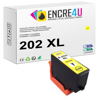 Cartouche d'encre compatible Epson 202 202XL T202 T202XL XL Jaune