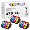 Lot de 12 cartouches d'encre compatibles Epson 378 378XL 3798 XL V2