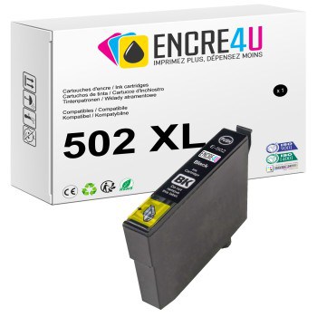 Cartouche d'encre compatible Epson 502 502XL T502 T502XL XL Noir