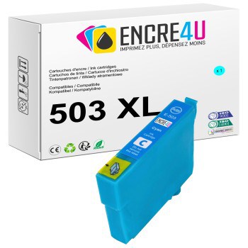 Cartouche d'encre compatible Epson 503 503XL T503 T503XL XL Cyan