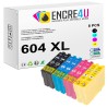 Lot de 8 cartouches d'encre compatibles Epson 604 604XL T604 XL