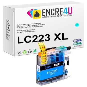 CARTOUCHE COMPATIBLE BROTHER LC223 XL C ( CYAN )