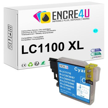 CARTOUCHE COMPATIBLE BROTHER LC1100 XL C ( CYAN )