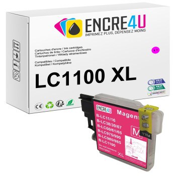 CARTOUCHE COMPATIBLE BROTHER LC1100 XL M ( MAGENTA )