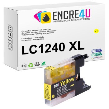CARTOUCHE COMPATIBLE BROTHER LC1240 XL Y ( JAUNE )