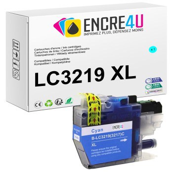 CARTOUCHE COMPATIBLE BROTHER LC3217 LC3219 XL C ( CYAN )