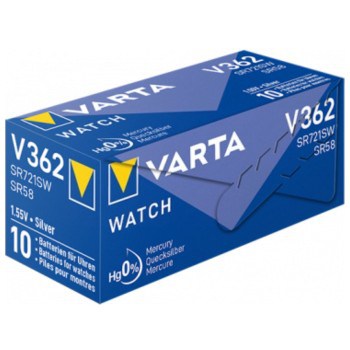 Pile Varta V362 SR58 SR721SW pour Montre Oxyde d'Argent 1,55V