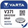 10 Pile Varta V371 SR69 SR921SW pour Montre Oxyde d'Argent 1,55V